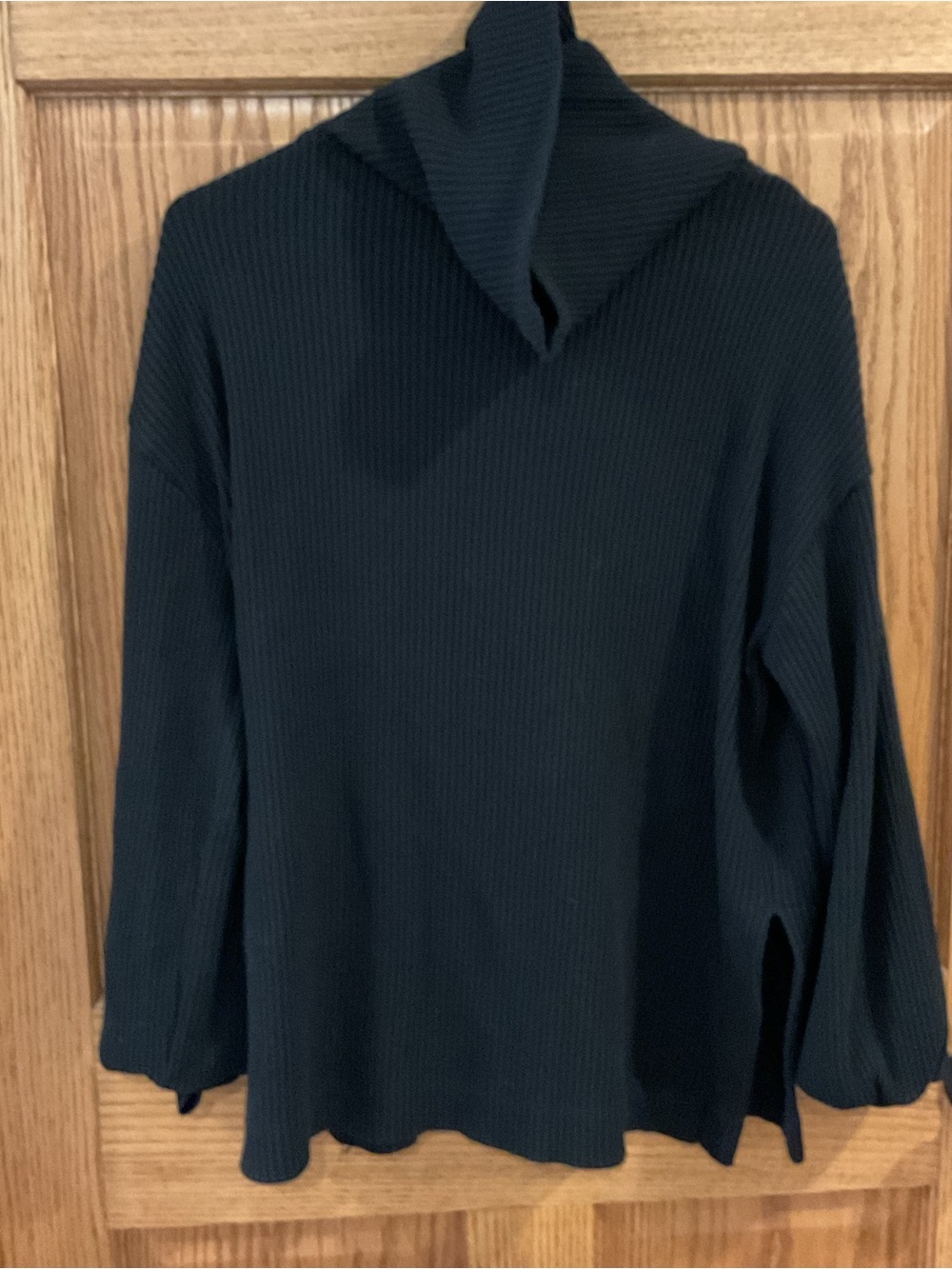 Gap Ribbed Funnel Neck Tunic Sweater – Women’s Small – Black